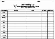 Image result for Daily Reading Log Printable