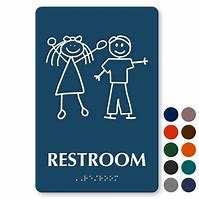 Image result for Children Bathroom Sign