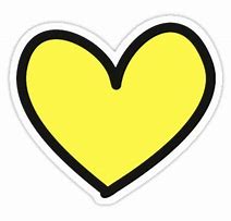 Image result for Yellow Heart Stickers