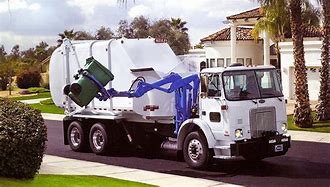Image result for Side Loading Garbage Truck