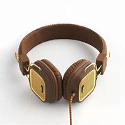 Image result for Vintage Brown and Gold Headphones