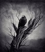 Image result for Gothic Raven Grayscale