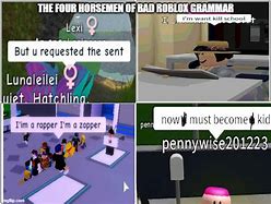 Image result for Roblox Bad Grammar Memes