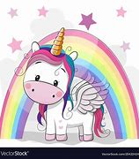 Image result for Cute Cartoon Rainbow Unicorns
