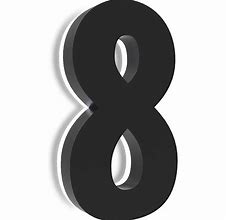 Image result for Black House Numbers 8