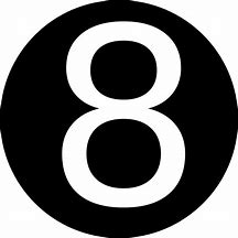 Image result for Number Eight Clipart Red