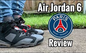 Image result for Jordan 6 PSG On Feet