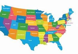 Image result for Colored Map of the United States