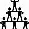 Image result for Clip Art for Sale Cheerleader Pyramid