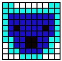 Image result for Sans Head Pixel Art Grid