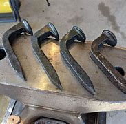 Image result for How to Turn a Railroad Spike into a Hook