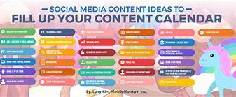 Image result for Social Media Content Calendar Ideas