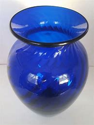 Image result for Blenko Blue Glass Vase