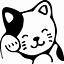 Image result for Cute Kitten Clip Art Black and White