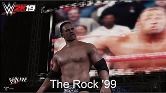 Image result for WWE 2K19 The Rock Charcter Model