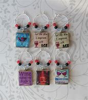 Image result for Funny Wine Glass Charms