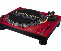 Image result for Red and Black Turntable Technics