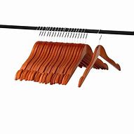 Image result for Wooden Hangers Set of 20