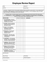 Image result for Employee Performance Review Form