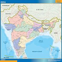 Image result for India Countries Map