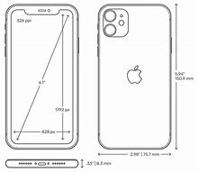 Image result for iPhone 11 Pro Size Diagram