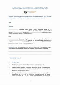 Image result for Contract Manufacturer Agreement