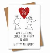 Image result for Funny 1 Year Anniversary Cards