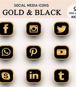 Image result for Gold Social Icons