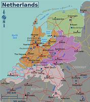 Image result for Netherlands Map with Cities