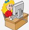 Image result for Computer Girl Cartoon