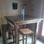 Image result for Tall Shelf Table
