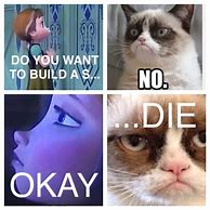 Image result for Frozen Grumpy Cat Memes Funny