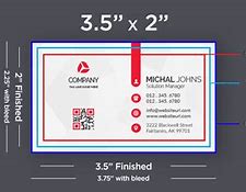 Image result for Average Business Card Size