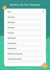 Image result for Monthly Life Planner