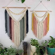 Image result for Colorful Macrame Wall Hanging From Amazon