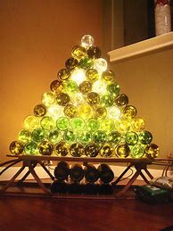 Image result for DIY Wine Bottle Christmas Tree