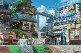 Image result for Busy City Anime