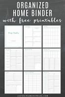 Image result for Free Printable Binder Calendars