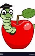 Image result for Bookworm Apple Clip Art