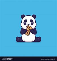 Image result for Cartoon Panda Eating Pizza