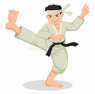 Image result for Boy Karate Kick Cartoon