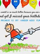 Image result for Belated Birthday Funny Clip Art