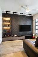 Image result for Flat TV On Wall