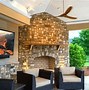 Image result for Outdoor Fireplace TV Combo