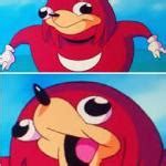 Image result for Knuckles Sonic Toothbrush Meme