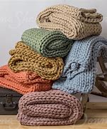 Image result for Blue and Yellow Chunky Blanket