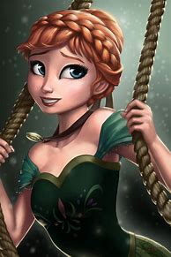 Image result for Frozen Anna Fan Art Cartoon Style