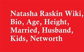 Image result for Natasha Raskin Sharp Husband