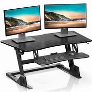 Image result for Standupdeskstore Adjustable Standing Desk Dual Monitor