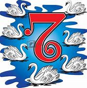 Image result for 7 Swans a Swimming Free Clip Art